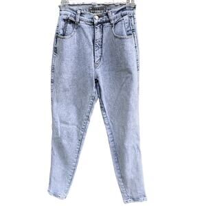 Vintage y2K 90s Jordache High Waist "Acid Wash" Distressed Jeans Size 26